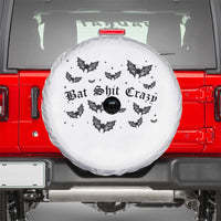 Funny Halloween Bat Shit Crazy Spare Tire Cover Horror Gothic Coquette Bat - Wonder Print Shop