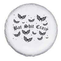 Funny Halloween Bat Shit Crazy Spare Tire Cover Horror Gothic Coquette Bat - Wonder Print Shop