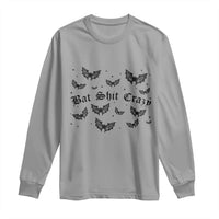 Funny Halloween Bat Shit Crazy Long Sleeve Shirt Horror Gothic Coquette Bat - Wonder Print Shop