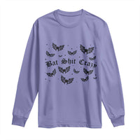 Funny Halloween Bat Shit Crazy Long Sleeve Shirt Horror Gothic Coquette Bat - Wonder Print Shop