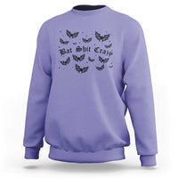 Funny Halloween Bat Shit Crazy Sweatshirt Horror Gothic Coquette Bat - Wonder Print Shop