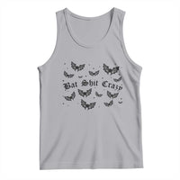 Funny Halloween Bat Shit Crazy Tank Top Horror Gothic Coquette Bat - Wonder Print Shop