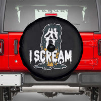 Funny Halloween Ghost Horror Face Spare Tire Cover I Scream Ice Cream Slasher Pun - Wonder Print Shop