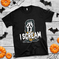 Funny Halloween Ghost Horror Face T Shirt I Scream Ice Cream Slasher Pun - Wonder Print Shop