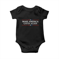 Make America Gavin Again Baby Onesie Gavin Newsom Support Stars And Stripes - Wonder Print Shop