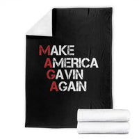 Make America Gavin Again Throw Blanket Gavin Newsom Support - Wonder Print Shop