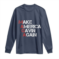 Make America Gavin Again Long Sleeve Shirt Gavin Newsom Support - Wonder Print Shop