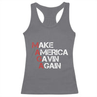Make America Gavin Again Racerback Tank Top Gavin Newsom Support - Wonder Print Shop