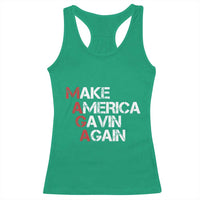 Make America Gavin Again Racerback Tank Top Gavin Newsom Support - Wonder Print Shop