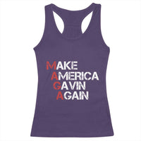 Make America Gavin Again Racerback Tank Top Gavin Newsom Support - Wonder Print Shop