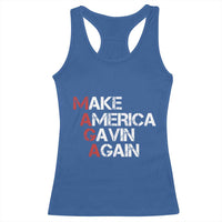 Make America Gavin Again Racerback Tank Top Gavin Newsom Support - Wonder Print Shop
