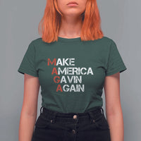 Make America Gavin Again T Shirt For Women Gavin Newsom Support - Wonder Print Shop
