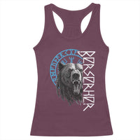 Viking Berserker Bear Warrior Odin Runes Nordic Compass Racerback Tank Top - Wonder Print Shop