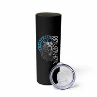 Viking Berserker Bear Warrior Odin Runes Nordic Compass Skinny Tumbler - Wonder Print Shop