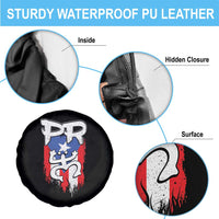 Puerto Rico Flag Hispanic Heritage Month Boricua Taino Coqui Frog Spare Tire Cover - Wonder Print Shop