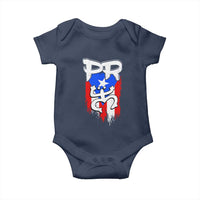 Puerto Rico Flag Hispanic Heritage Month Boricua Taino Coqui Frog Baby Onesie - Wonder Print Shop
