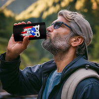 Puerto Rico Flag Hispanic Heritage Month Boricua Taino Coqui Frog 4 in 1 Can Cooler Tumbler - Wonder Print Shop