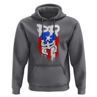 Puerto Rico Flag Hispanic Heritage Month Boricua Taino Coqui Frog Hoodie - Wonder Print Shop