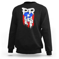 Puerto Rico Flag Hispanic Heritage Month Boricua Taino Coqui Frog Sweatshirt - Wonder Print Shop