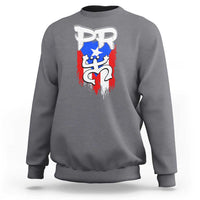 Puerto Rico Flag Hispanic Heritage Month Boricua Taino Coqui Frog Sweatshirt - Wonder Print Shop