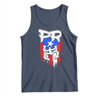 Puerto Rico Flag Hispanic Heritage Month Boricua Taino Coqui Frog Tank Top - Wonder Print Shop