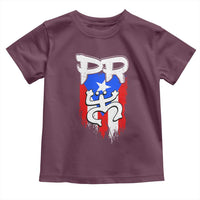 Puerto Rico Flag Hispanic Heritage Month Boricua Taino Coqui Frog Toddler T Shirt - Wonder Print Shop