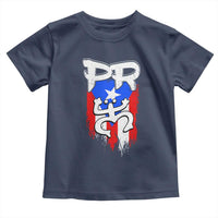 Puerto Rico Flag Hispanic Heritage Month Boricua Taino Coqui Frog Toddler T Shirt - Wonder Print Shop