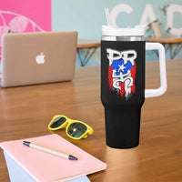 Puerto Rico Flag Hispanic Heritage Month Boricua Taino Coqui Frog Tumbler With Handle - Wonder Print Shop