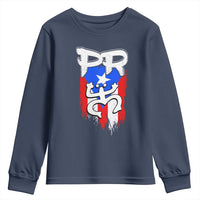 Puerto Rico Flag Hispanic Heritage Month Boricua Taino Coqui Frog Youth Sweatshirt - Wonder Print Shop