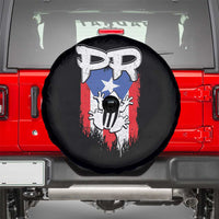 Puerto Rico Flag Hispanic Heritage Month Boricua Coqui Frog Spare Tire Cover - Wonder Print Shop