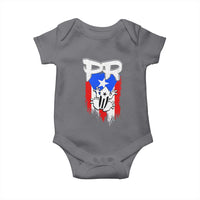 Puerto Rico Flag Hispanic Heritage Month Boricua Coqui Frog Baby Onesie - Wonder Print Shop