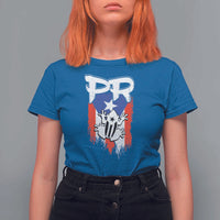 Puerto Rico Flag Hispanic Heritage Month Boricua Coqui Frog T Shirt For Women - Wonder Print Shop