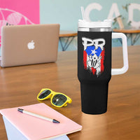 Puerto Rico Flag Hispanic Heritage Month Boricua Coqui Frog Tumbler With Handle - Wonder Print Shop