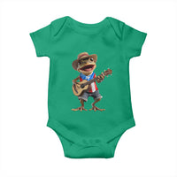Puerto Rico Coqui Frog Puerto Rican Flag Taino Boricua Guitar Baby Onesie - Wonder Print Shop