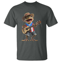 Puerto Rico Coqui Frog Puerto Rican Flag Taino Boricua Guitar T Shirt - Wonder Print Shop