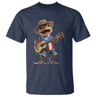 Puerto Rico Coqui Frog Puerto Rican Flag Taino Boricua Guitar T Shirt - Wonder Print Shop