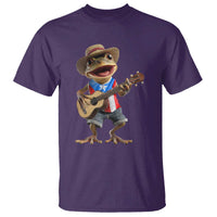 Puerto Rico Coqui Frog Puerto Rican Flag Taino Boricua Guitar T Shirt - Wonder Print Shop