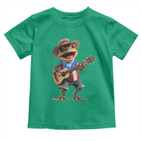 Puerto Rico Coqui Frog Puerto Rican Flag Taino Boricua Guitar Toddler T Shirt - Wonder Print Shop