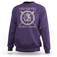 Julius Caesar Sweatshirt Veni Vidi Vici Roman History - Wonder Print Shop