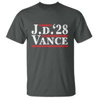 J.D Vance'28 T Shirt US Presidential Election Vintage Stripes - Wonder Print Shop