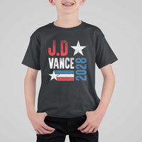 J.D Vance 2028 T Shirt For Kid Vintage US Presidential Election Star - Wonder Print Shop