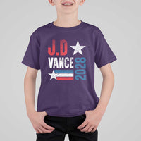 J.D Vance 2028 T Shirt For Kid Vintage US Presidential Election Star - Wonder Print Shop