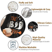 Halloween Throw Blanket The Boo Crew Trick Or Treat Ghost Squad - Wonder Print Shop