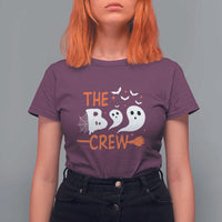 Halloween T Shirt For Women The Boo Crew Trick Or Treat Ghost Squad - Wonder Print Shop