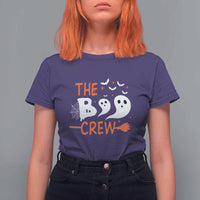 Halloween T Shirt For Women The Boo Crew Trick Or Treat Ghost Squad - Wonder Print Shop