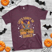 Halloween Witches T Shirt Life's Short So Buy The Shoes Spider Web Fall Season - Wonder Print Shop