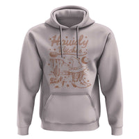 Halloween Cowgirl Hoodie Howdy Witches Retro Cowboy Boots Witch Hat Broom