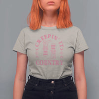 Halloween Cowgirl T Shirt For Women Creepin It Country Cowboy Boots Witch Socks Pentagram - Wonder Print Shop