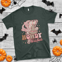 Halloween Cowgirl T Shirt Howdy Witches Cowboy Boots Witch Hat Thunder - Wonder Print Shop