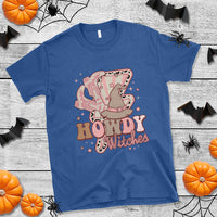 Halloween Cowgirl T Shirt Howdy Witches Cowboy Boots Witch Hat Thunder - Wonder Print Shop